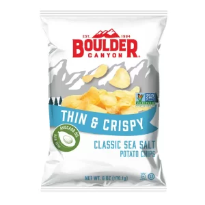 Boulder Canyon Potato Chips Thin & Crispy Avocado Oil Classic Sea Salt